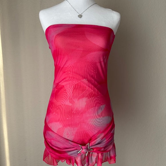 Peppermayo Strapless Pink Dress - Picture 3 of 9